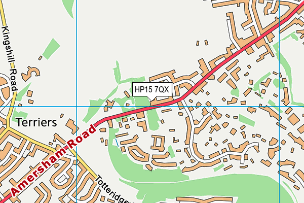HP15 7QX map - OS VectorMap District (Ordnance Survey) HP15 7QX map - OS VectorMap District (Ordnance Survey)