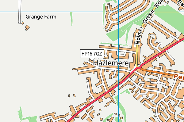 HP15 7QZ map - OS VectorMap District (Ordnance Survey) HP15 7QZ map - OS VectorMap District (Ordnance Survey)
