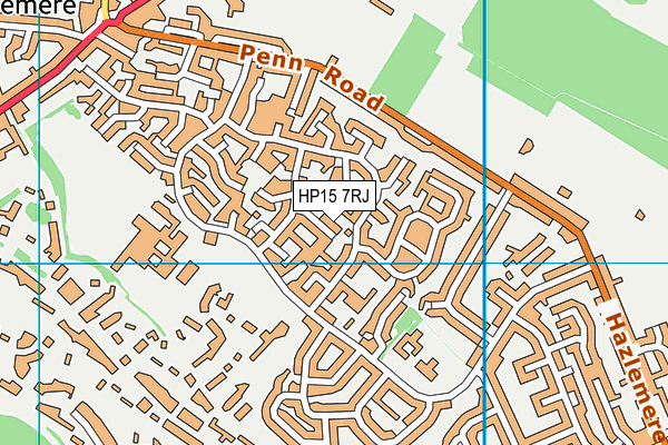 HP15 7RJ map - OS VectorMap District (Ordnance Survey) HP15 7RJ map - OS VectorMap District (Ordnance Survey)