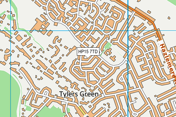 HP15 7TD map - OS VectorMap District (Ordnance Survey) HP15 7TD map - OS VectorMap District (Ordnance Survey)