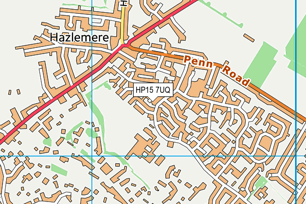 HP15 7UQ map - OS VectorMap District (Ordnance Survey) HP15 7UQ map - OS VectorMap District (Ordnance Survey)