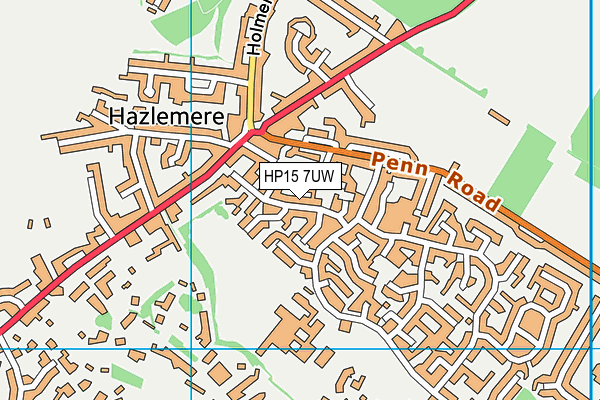 HP15 7UW map - OS VectorMap District (Ordnance Survey) HP15 7UW map - OS VectorMap District (Ordnance Survey)