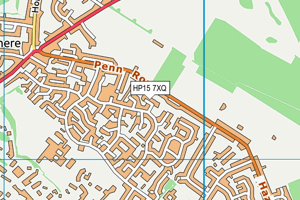 HP15 7XQ map - OS VectorMap District (Ordnance Survey) HP15 7XQ map - OS VectorMap District (Ordnance Survey)