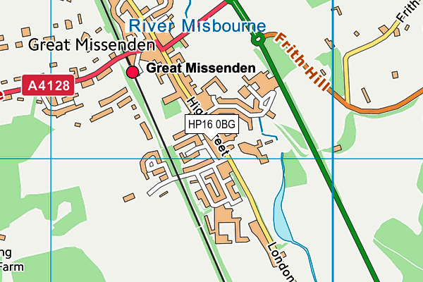 HP16 0BG map - OS VectorMap District (Ordnance Survey) HP16 0BG map - OS VectorMap District (Ordnance Survey)