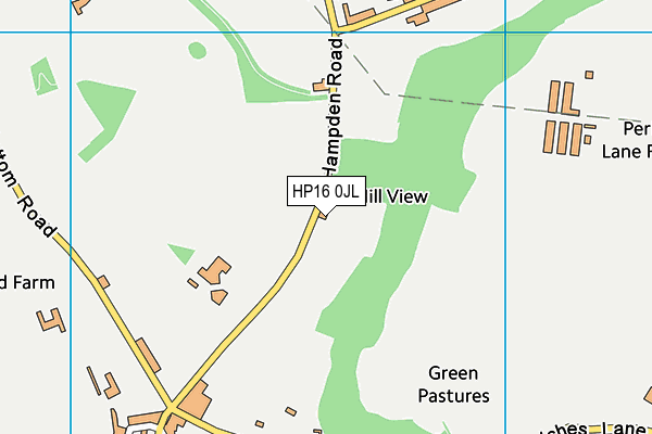 HP16 0JL map - OS VectorMap District (Ordnance Survey) HP16 0JL map - OS VectorMap District (Ordnance Survey)
