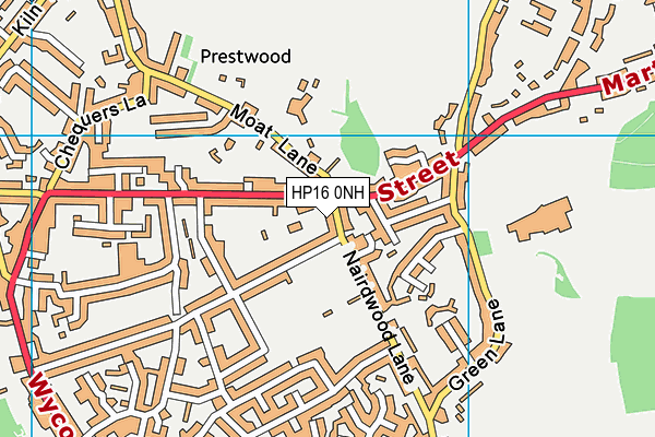 HP16 0NH map - OS VectorMap District (Ordnance Survey) HP16 0NH map - OS VectorMap District (Ordnance Survey)
