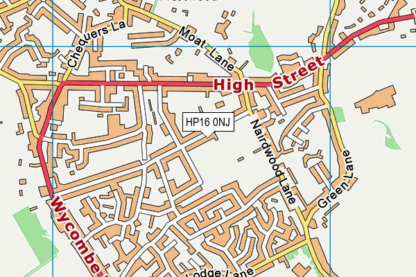 HP16 0NJ map - OS VectorMap District (Ordnance Survey) HP16 0NJ map - OS VectorMap District (Ordnance Survey)