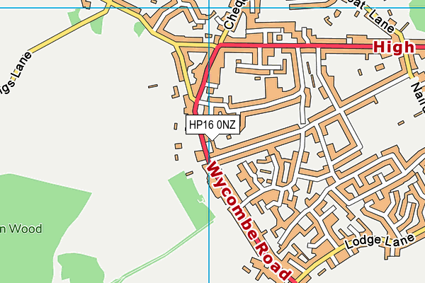 HP16 0NZ map - OS VectorMap District (Ordnance Survey) HP16 0NZ map - OS VectorMap District (Ordnance Survey)
