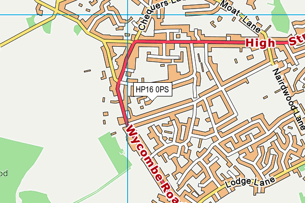 HP16 0PS map - OS VectorMap District (Ordnance Survey) HP16 0PS map - OS VectorMap District (Ordnance Survey)