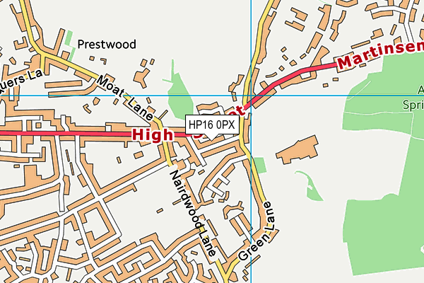 HP16 0PX map - OS VectorMap District (Ordnance Survey) HP16 0PX map - OS VectorMap District (Ordnance Survey)