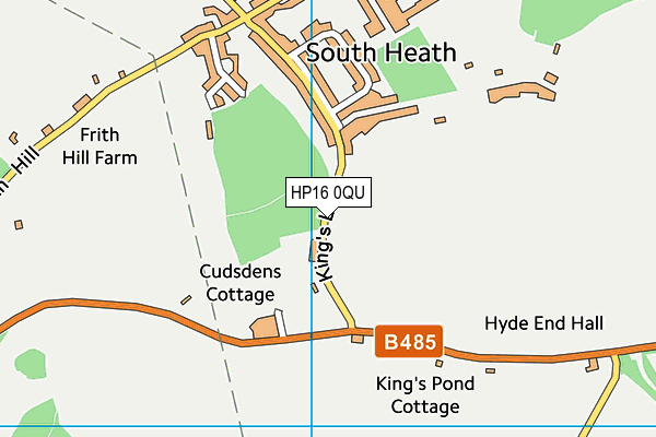 HP16 0QU map - OS VectorMap District (Ordnance Survey) HP16 0QU map - OS VectorMap District (Ordnance Survey)