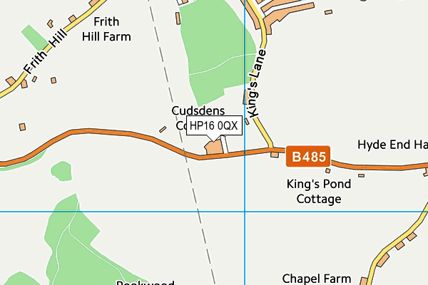 HP16 0QX map - OS VectorMap District (Ordnance Survey) HP16 0QX map - OS VectorMap District (Ordnance Survey)