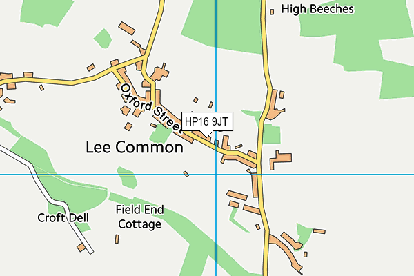 HP16 9JT map - OS VectorMap District (Ordnance Survey) HP16 9JT map - OS VectorMap District (Ordnance Survey)