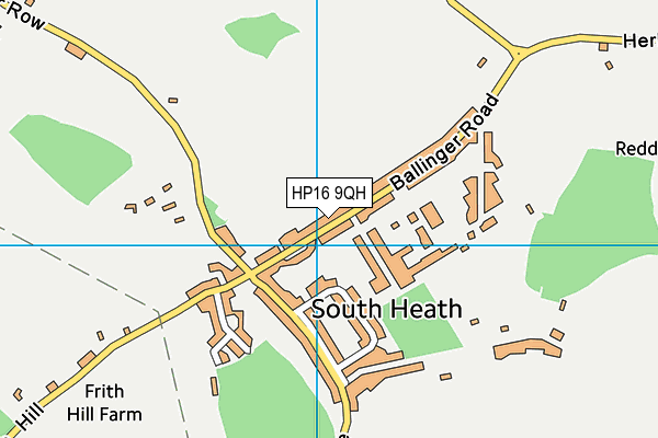 HP16 9QH map - OS VectorMap District (Ordnance Survey) HP16 9QH map - OS VectorMap District (Ordnance Survey)