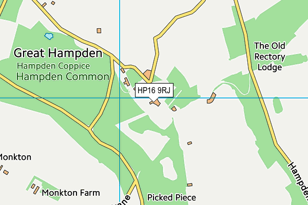 HP16 9RJ map - OS VectorMap District (Ordnance Survey) HP16 9RJ map - OS VectorMap District (Ordnance Survey)