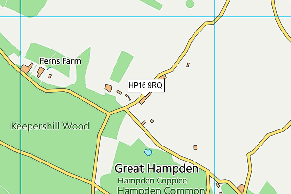 HP16 9RQ map - OS VectorMap District (Ordnance Survey) HP16 9RQ map - OS VectorMap District (Ordnance Survey)
