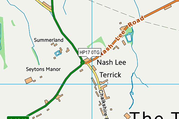 HP17 0TG map - OS VectorMap District (Ordnance Survey)