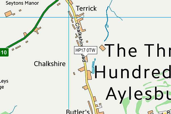 HP17 0TW map - OS VectorMap District (Ordnance Survey)