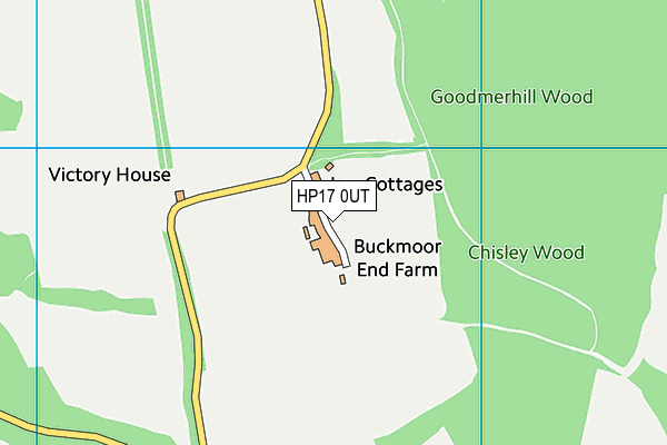 HP17 0UT map - OS VectorMap District (Ordnance Survey)