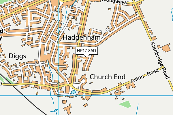 HP17 8AD map - OS VectorMap District (Ordnance Survey) HP17 8AD map - OS VectorMap District (Ordnance Survey)