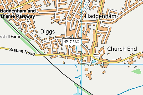 HP17 8AQ map - OS VectorMap District (Ordnance Survey) HP17 8AQ map - OS VectorMap District (Ordnance Survey)