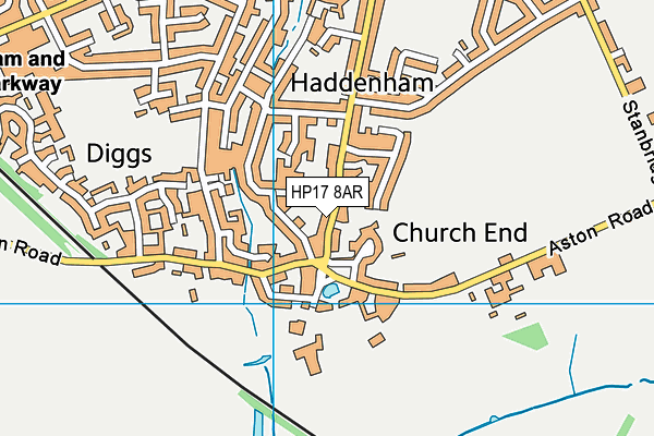 HP17 8AR map - OS VectorMap District (Ordnance Survey) HP17 8AR map - OS VectorMap District (Ordnance Survey)
