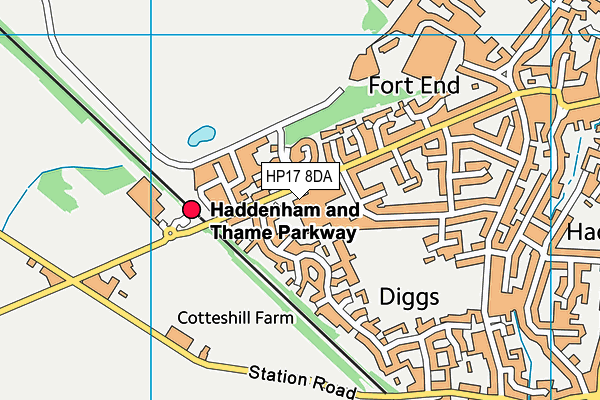 HP17 8DA map - OS VectorMap District (Ordnance Survey) HP17 8DA map - OS VectorMap District (Ordnance Survey)