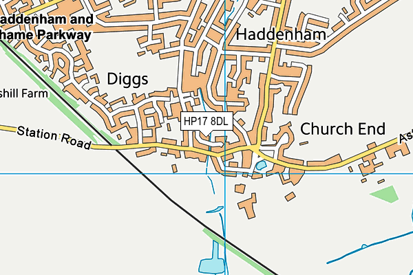 HP17 8DL map - OS VectorMap District (Ordnance Survey) HP17 8DL map - OS VectorMap District (Ordnance Survey)
