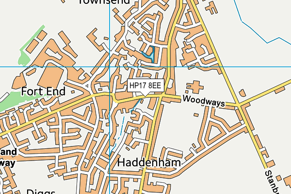 HP17 8EE map - OS VectorMap District (Ordnance Survey) HP17 8EE map - OS VectorMap District (Ordnance Survey)