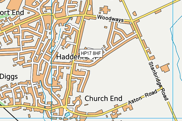 HP17 8HF map - OS VectorMap District (Ordnance Survey) HP17 8HF map - OS VectorMap District (Ordnance Survey)