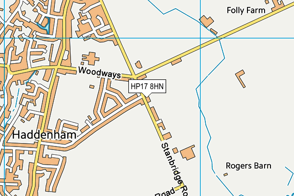 HP17 8HN map - OS VectorMap District (Ordnance Survey)