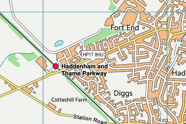 HP17 8HU map - OS VectorMap District (Ordnance Survey) HP17 8HU map - OS VectorMap District (Ordnance Survey)