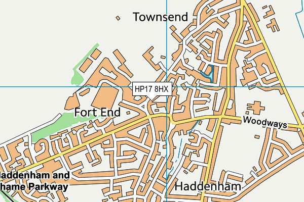 HP17 8HX map - OS VectorMap District (Ordnance Survey) HP17 8HX map - OS VectorMap District (Ordnance Survey)