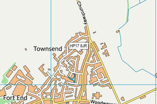 HP17 8JR map - OS VectorMap District (Ordnance Survey)