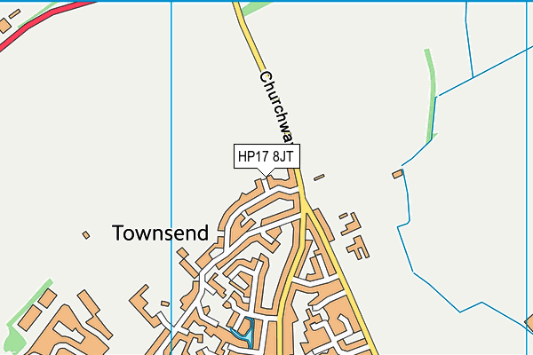 HP17 8JT map - OS VectorMap District (Ordnance Survey)