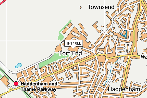 HP17 8LB map - OS VectorMap District (Ordnance Survey) HP17 8LB map - OS VectorMap District (Ordnance Survey)