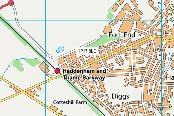 HP17 8LQ map - OS VectorMap District (Ordnance Survey)