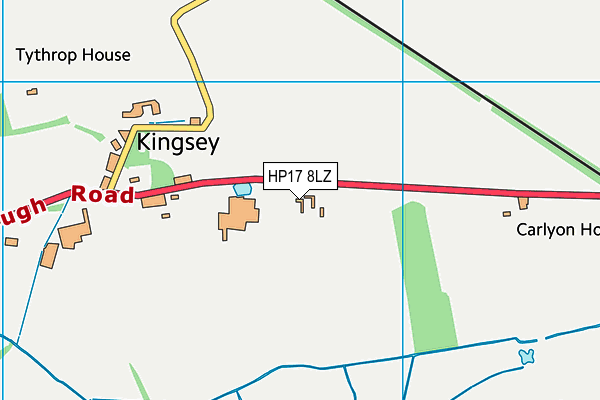 HP17 8LZ map - OS VectorMap District (Ordnance Survey) HP17 8LZ map - OS VectorMap District (Ordnance Survey)
