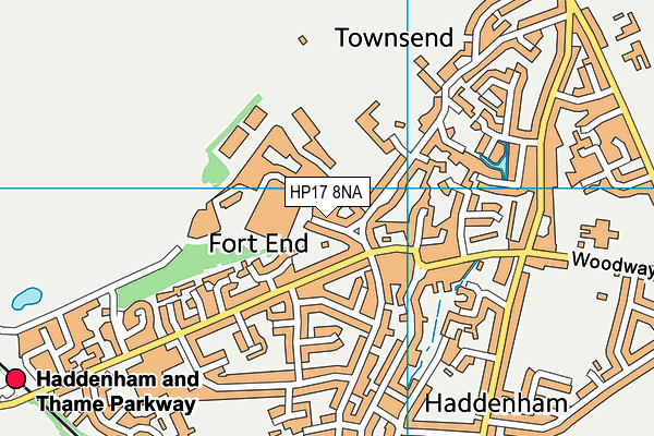 HP17 8NA map - OS VectorMap District (Ordnance Survey)