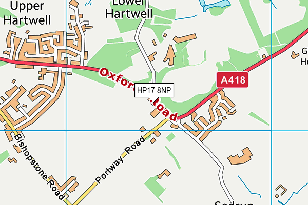 HP17 8NP map - OS VectorMap District (Ordnance Survey) HP17 8NP map - OS VectorMap District (Ordnance Survey)