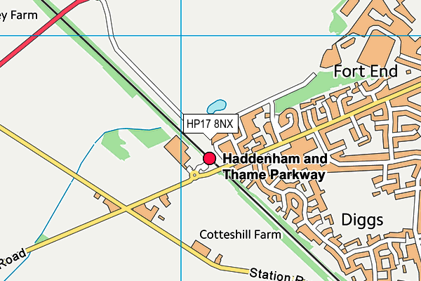 HP17 8NX map - OS VectorMap District (Ordnance Survey) HP17 8NX map - OS VectorMap District (Ordnance Survey)