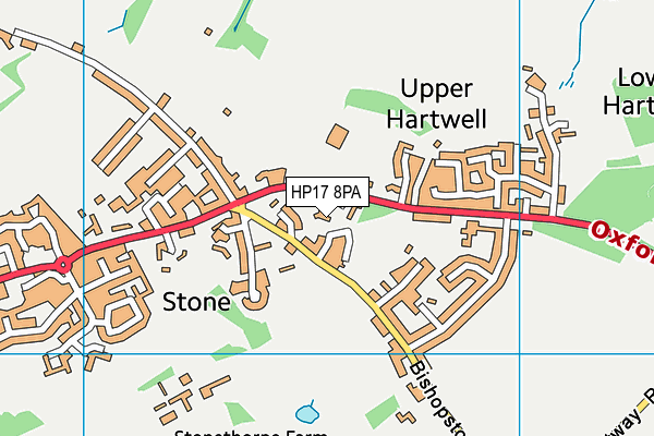 HP17 8PA map - OS VectorMap District (Ordnance Survey)