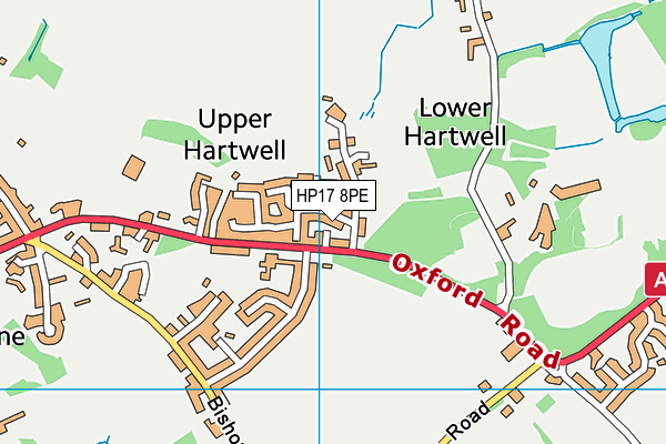 HP17 8PE map - OS VectorMap District (Ordnance Survey)