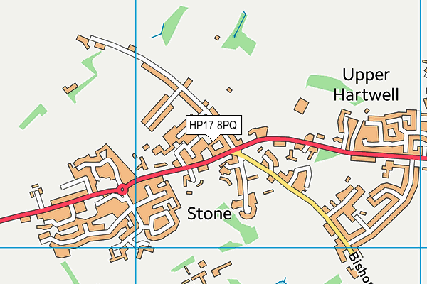 HP17 8PQ map - OS VectorMap District (Ordnance Survey)