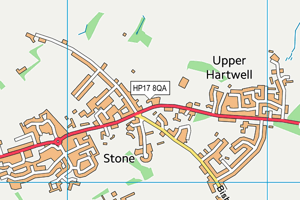 HP17 8QA map - OS VectorMap District (Ordnance Survey)