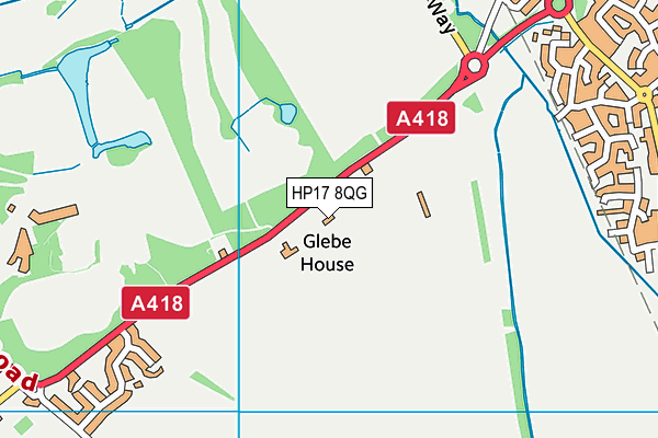 HP17 8QG map - OS VectorMap District (Ordnance Survey)