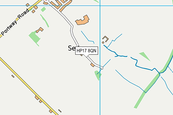 HP17 8QN map - OS VectorMap District (Ordnance Survey)