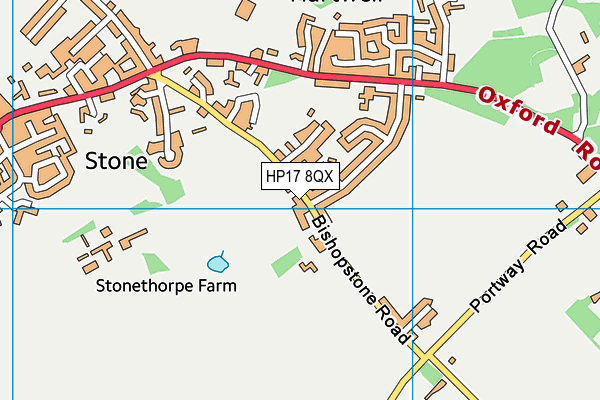 HP17 8QX map - OS VectorMap District (Ordnance Survey)
