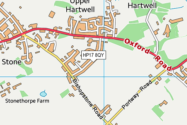 HP17 8QY map - OS VectorMap District (Ordnance Survey)