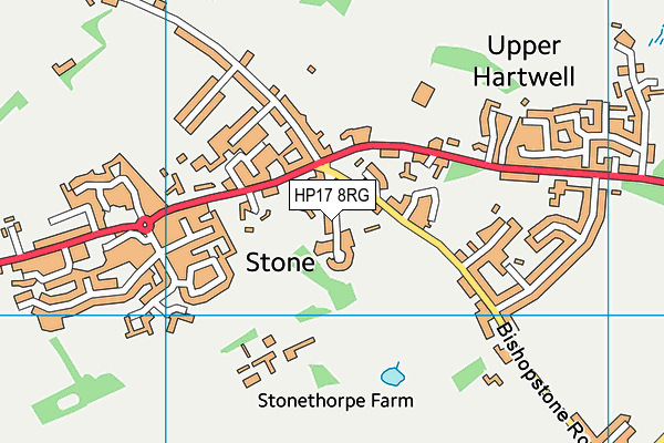 HP17 8RG map - OS VectorMap District (Ordnance Survey)